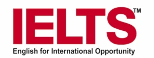 Official IELTS International English Language Testing System logo.