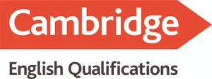 Official Cambridge English Qualification logo for exam preparation courses.