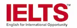 Official IELTS logo for exam preparation courses.