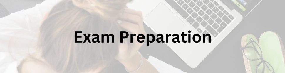 Online English exam preparation - header